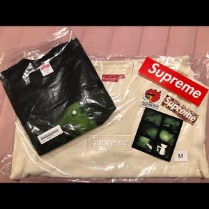Authentic supreme bogo crewneck & chihuahua shirt